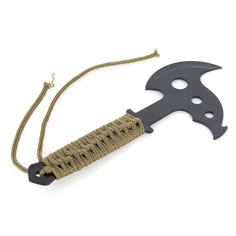 Portable Outdoor Camping Stainless Steel Axe with Paracord / Sheath-4