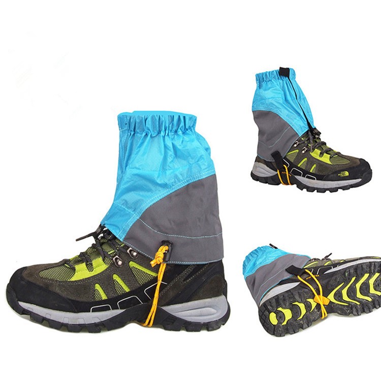 1 Pair Gaiters Windproof Sand Resistant Leg Protection Cover Wraps Wear - Blue-1