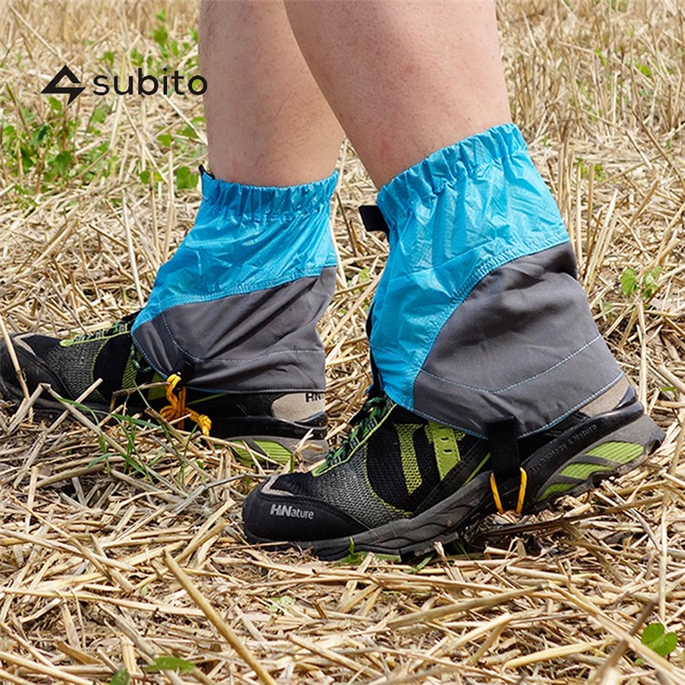 1 Pair Gaiters Windproof Sand Resistant Leg Protection Cover Wraps Wear - Blue-3