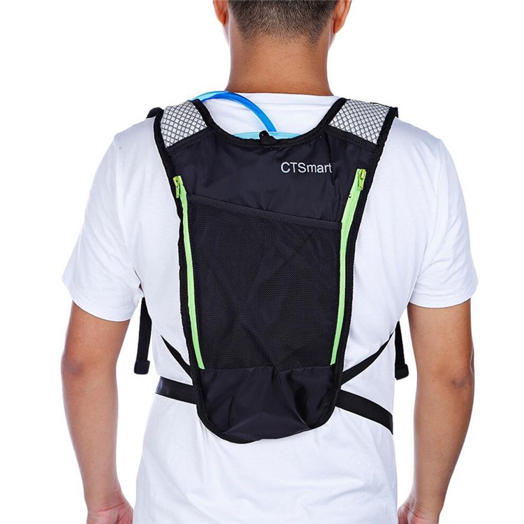 CTSMART Hydration Pack Outdoork Backpack with 5L Bladder for Hiking Riding Camping Climbing - Green-3