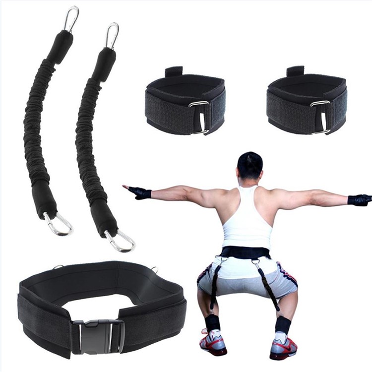 TTS01 40 Pounds Jump Resistance Band Fitness Bounce Trainer Rope Training Strap Fitness Equipment - Black-1