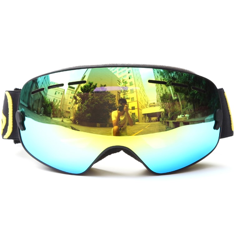 BENICE Snow-4300 Ski Goggles Snowmobile Snowboard Goggles with Adjustable Strap - Black-1