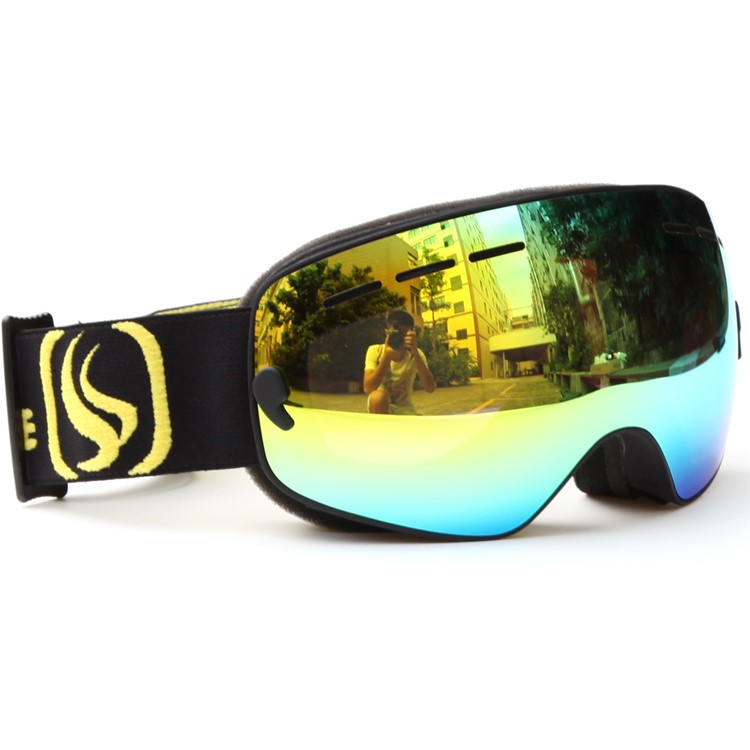 BENICE Snow-4300 Ski Goggles Snowmobile Snowboard Goggles with Adjustable Strap - Black-3