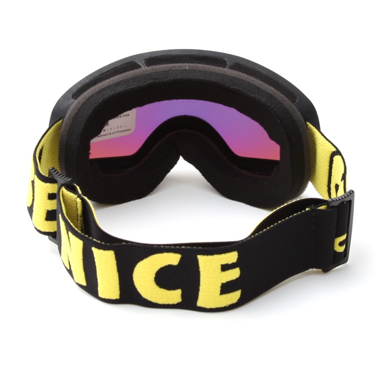 BENICE Snow-4300 Ski Goggles Snowmobile Snowboard Goggles with Adjustable Strap - Black-4