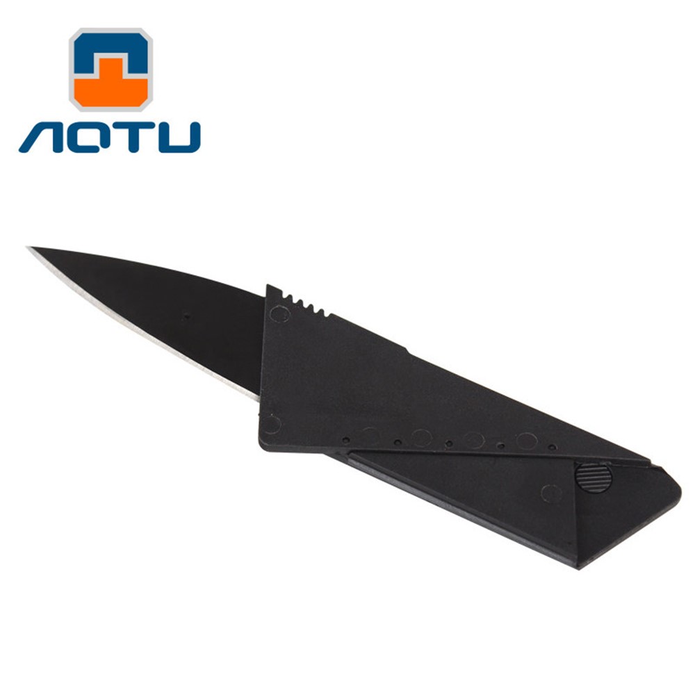 AOTU AT7576 Portable Outdoor Credit Card Folding Knife for Camping Hunting-2