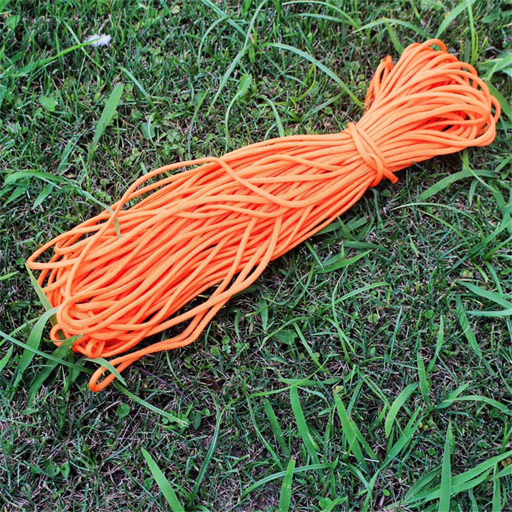 AOTU AT6726 Outdoor Training 4mm Survival Escape Rescue Tool Polyester Rope - Orange-2