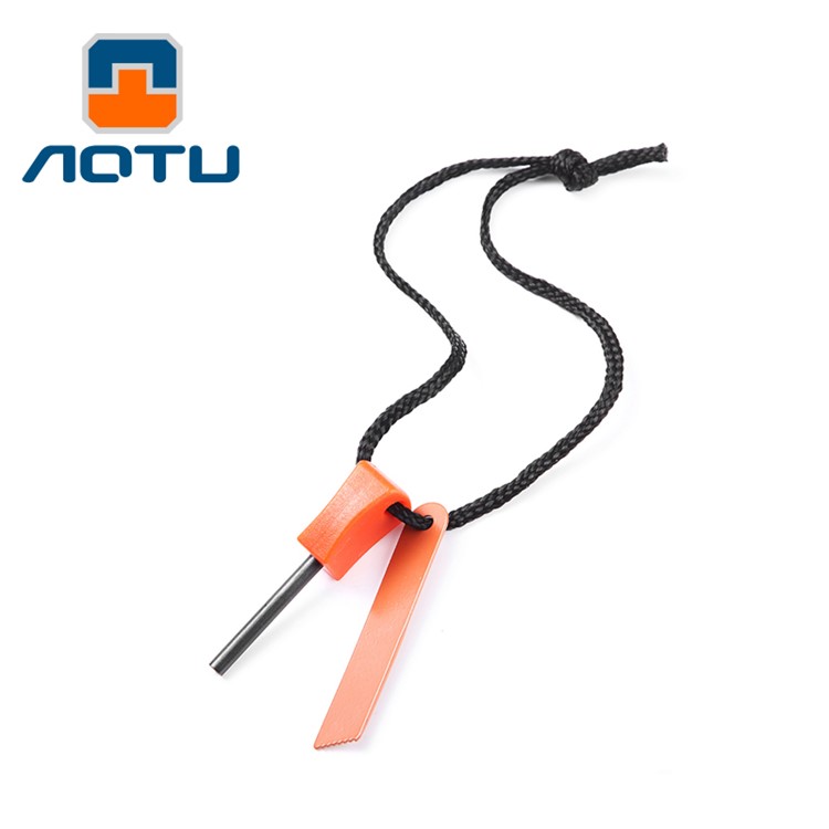 AOTU AT6329 Outdoor Survival Camping Emergency Fire Starters Lighter Flintstone Kit - S-1