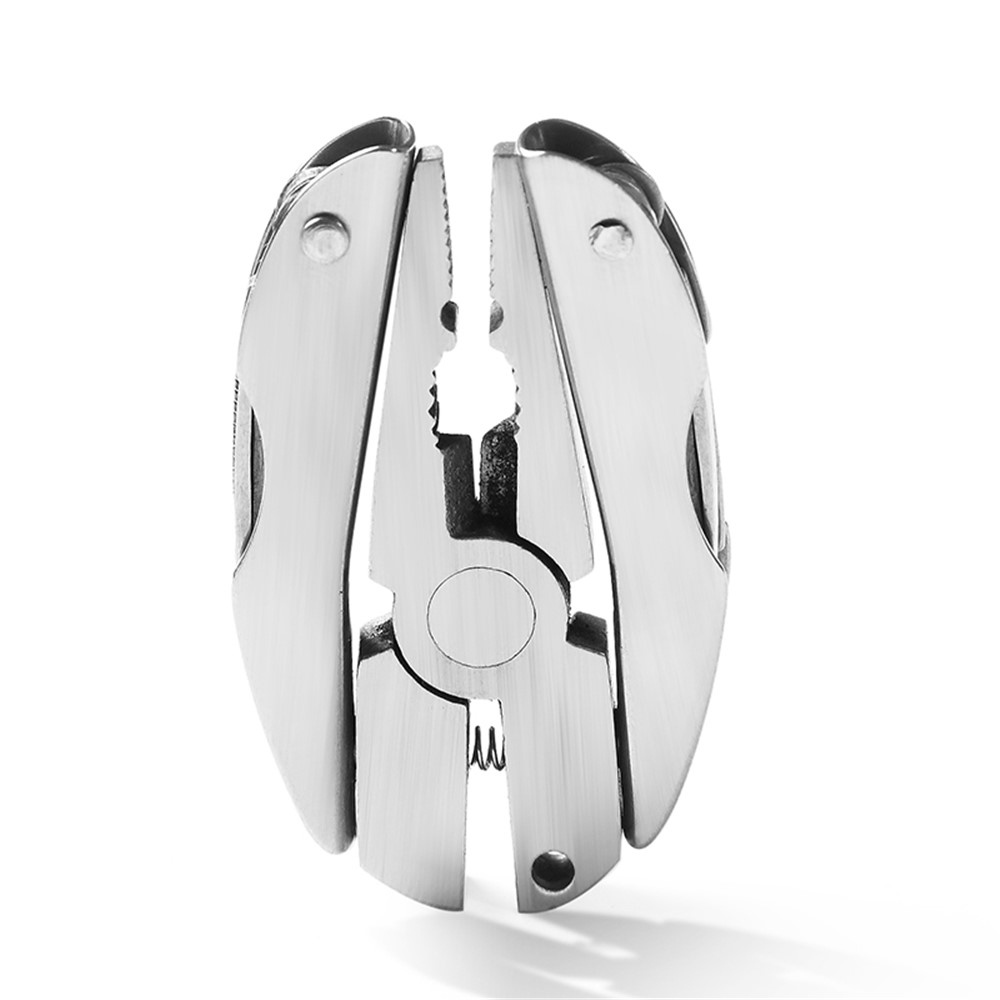 AOTU AT7570 Mini Multi-function Tortoise Pliers Stainless Steel Screwdriver Knife Rasp Tool-3