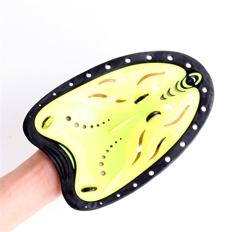 2Pcs WHALE TP-200 Swimming Hand Paddles Webbed Gloves Water Pull Palm - For Child / Yellow-3