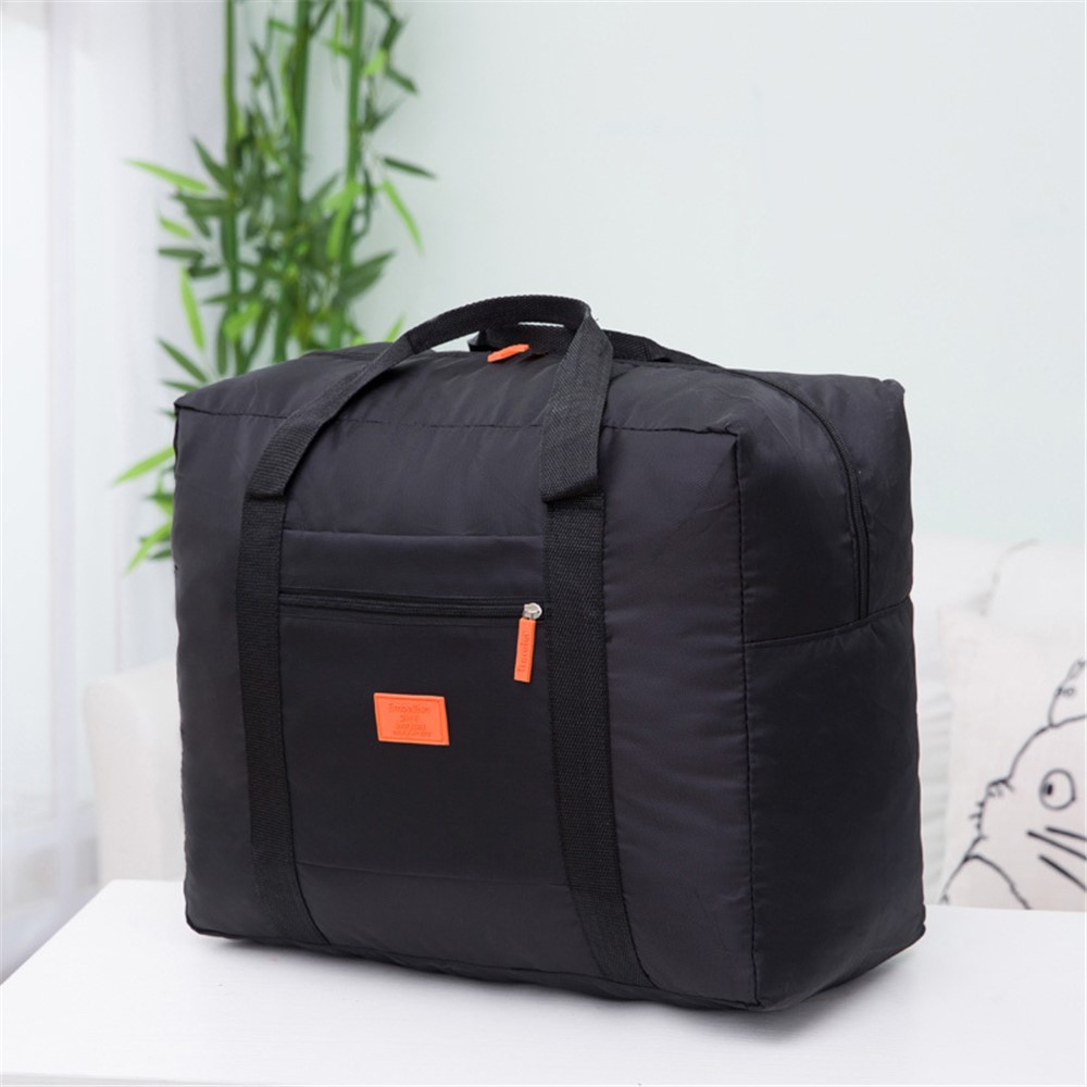 AUTO AT6912 Jacquard Travel Packing Cubes Storage Bag Luggage Bag Organizer - Black-1