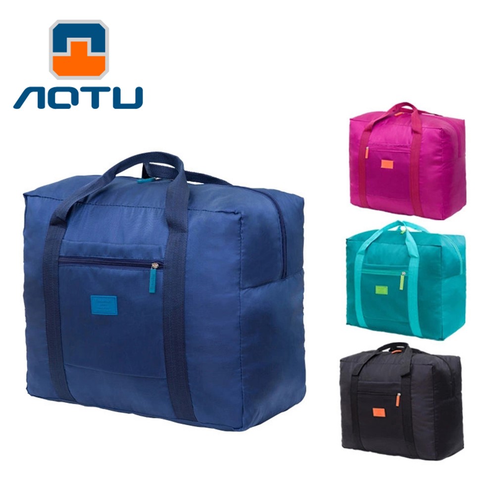 AUTO AT6912 Jacquard Travel Packing Cubes Storage Bag Luggage Bag Organizer - Black-2