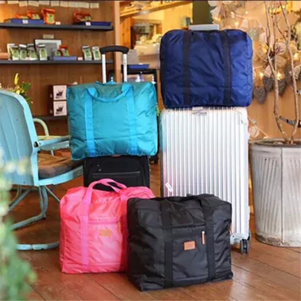 AUTO AT6912 Jacquard Travel Packing Cubes Storage Bag Luggage Bag Organizer - Black-3