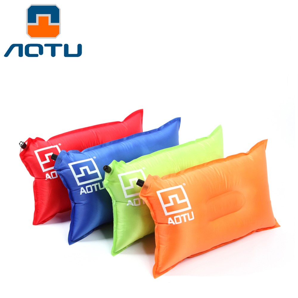 AOTU AT6222 Travel Pillow Inflatable Air Bed Cushion for Camping Hiking - Blue-6