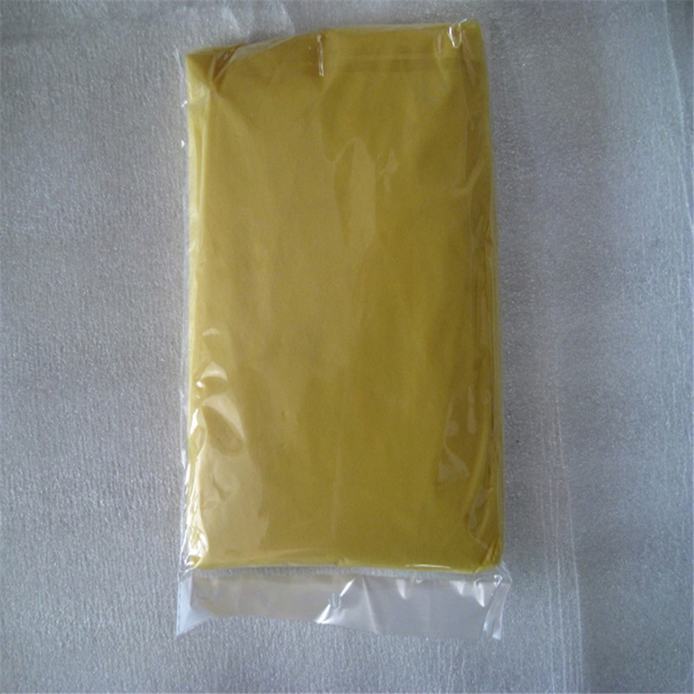 AOTU AT9027 Disposable Raincoat Rain Poncho with Hood and Sleeves - Yellow-2