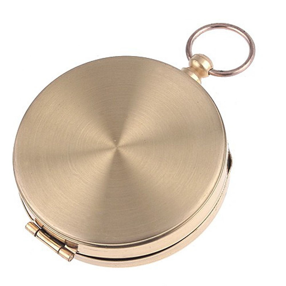 AOTU AT7597 Classic Pocket Watch Style Bronzing Antique Camping Compass-4