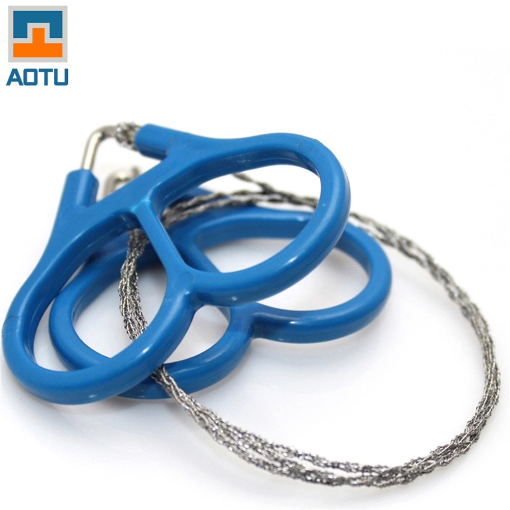 AOTU AT7501 Steel Wire Saw Emergency Camping Hunting Survival Army Issue Cutter Tool Kit-1