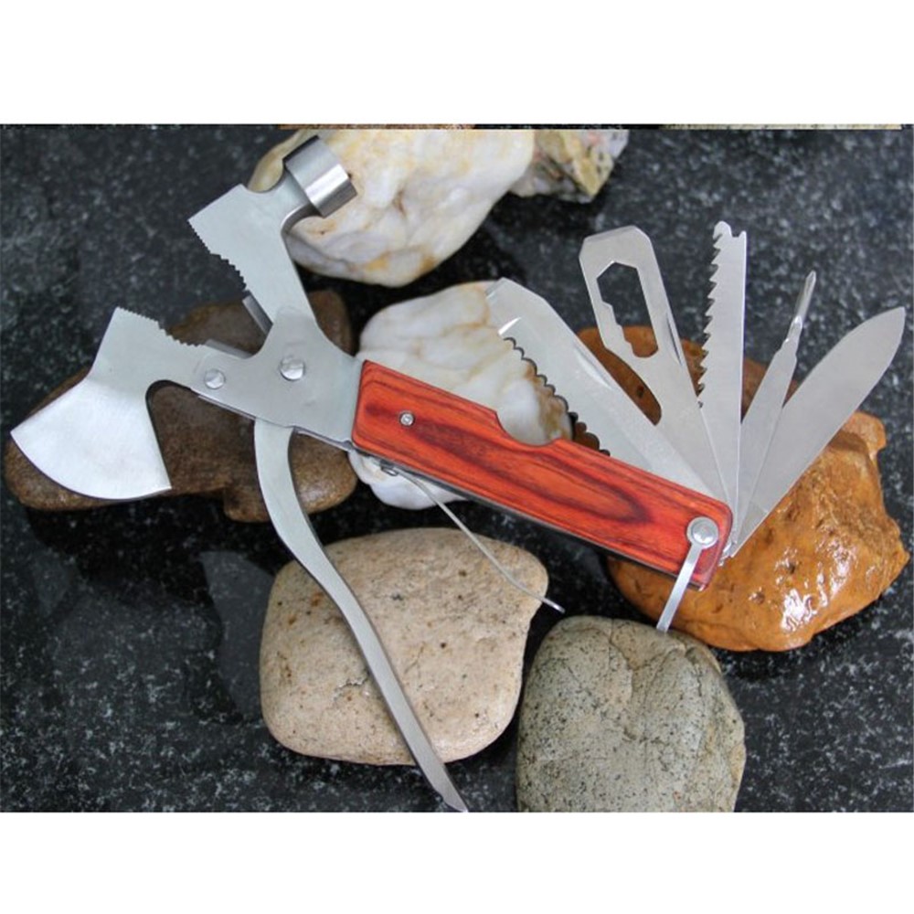 AOTU AT7577 Portable Multi-functional Ax Hammer Knife Cutter Plier with Bottle Opener Multi-tools-2
