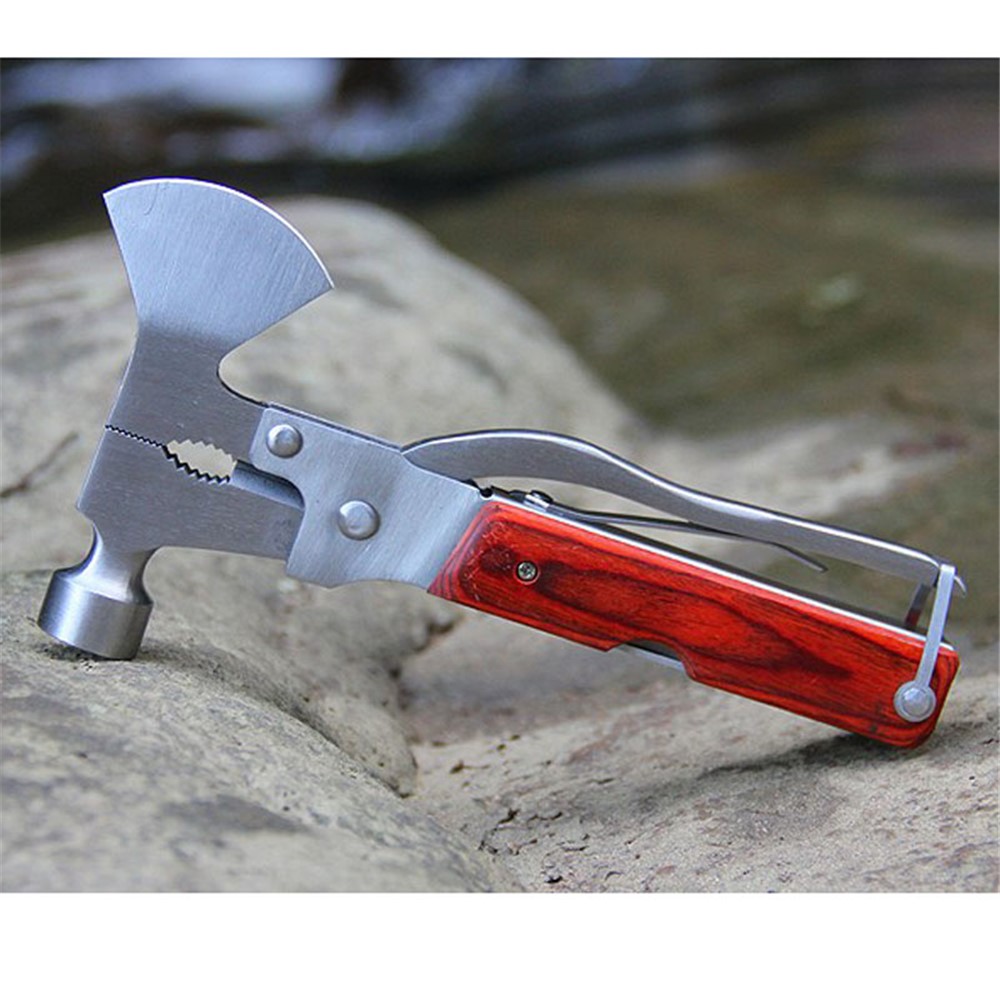 AOTU AT7577 Portable Multi-functional Ax Hammer Knife Cutter Plier with Bottle Opener Multi-tools-3