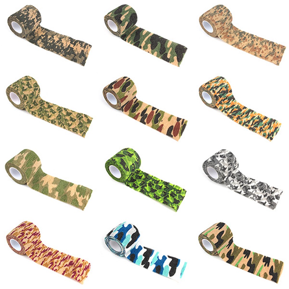 2Pcs/Set Camouflage Pattern Tape Self-adhesive Plaster Self-adhesive Tape - Random Color-23