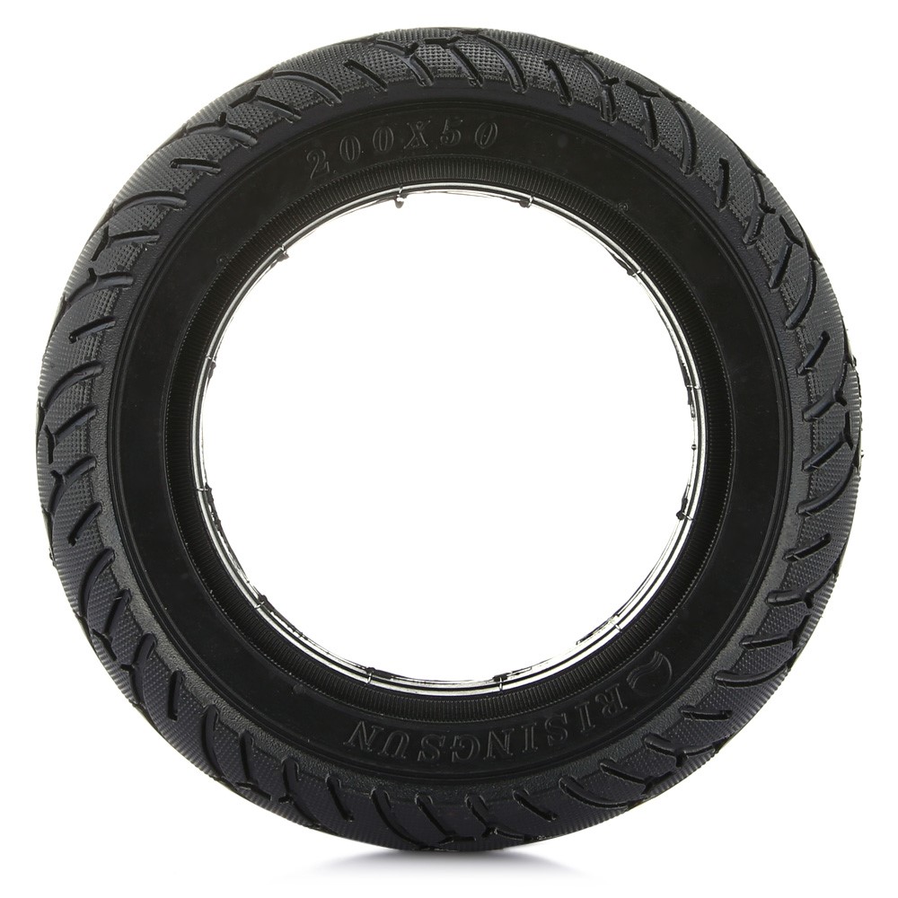 CTSMART 8 inch Wear-proof Rubber Solid Tire for Electric Scooter, Size: 200x50mm - Black-3