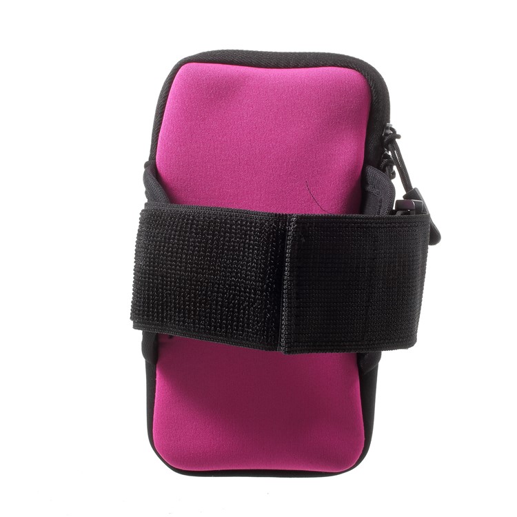 Breathable Sports Armband Dual Pockets Arm Pouch Case for iPhone 8 Plus/7 Plus etc. - Rose-2
