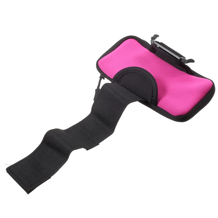 Breathable Sports Armband Dual Pockets Arm Pouch Case for iPhone 8 Plus/7 Plus etc. - Rose-5