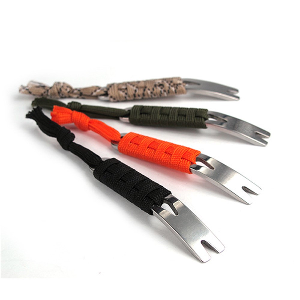 AOTU Portable Stainless Steel Crowbar Pry Bar Keychain Survival Kit (1 Piece)-1