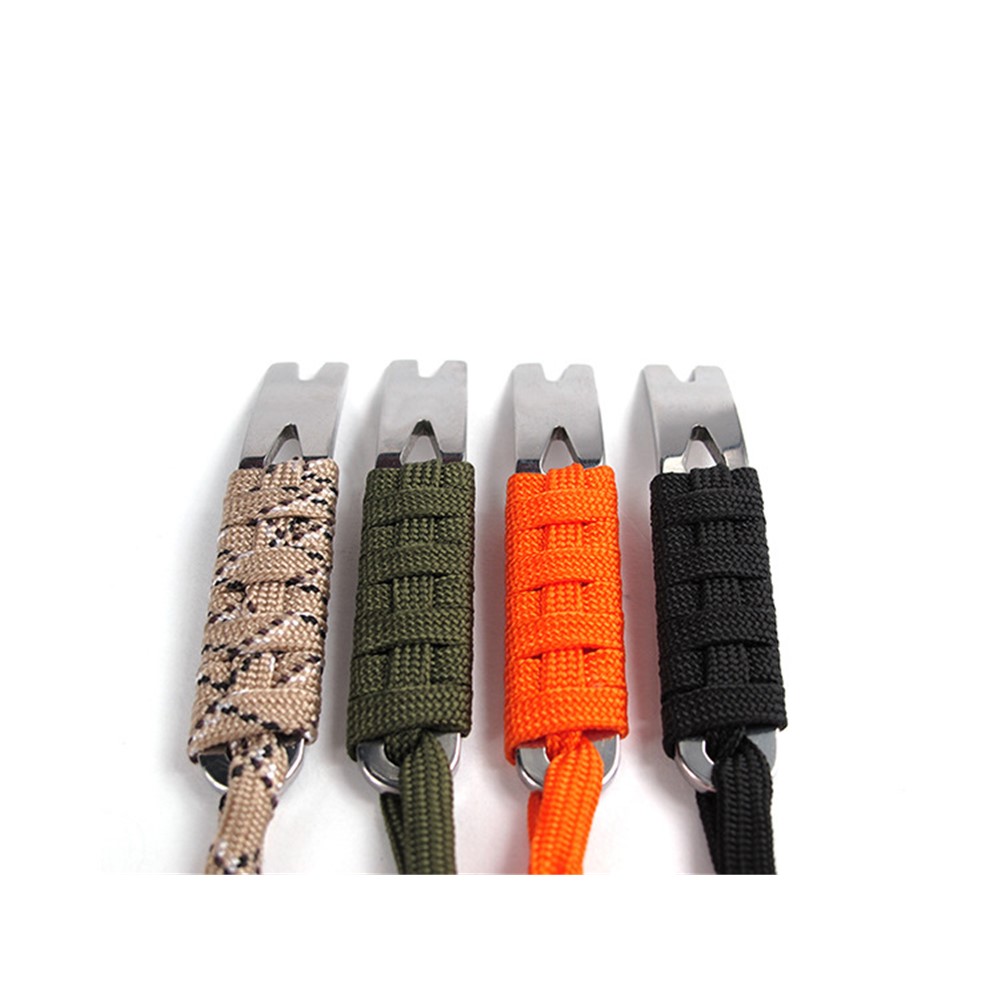 AOTU Portable Stainless Steel Crowbar Pry Bar Keychain Survival Kit (1 Piece)-2