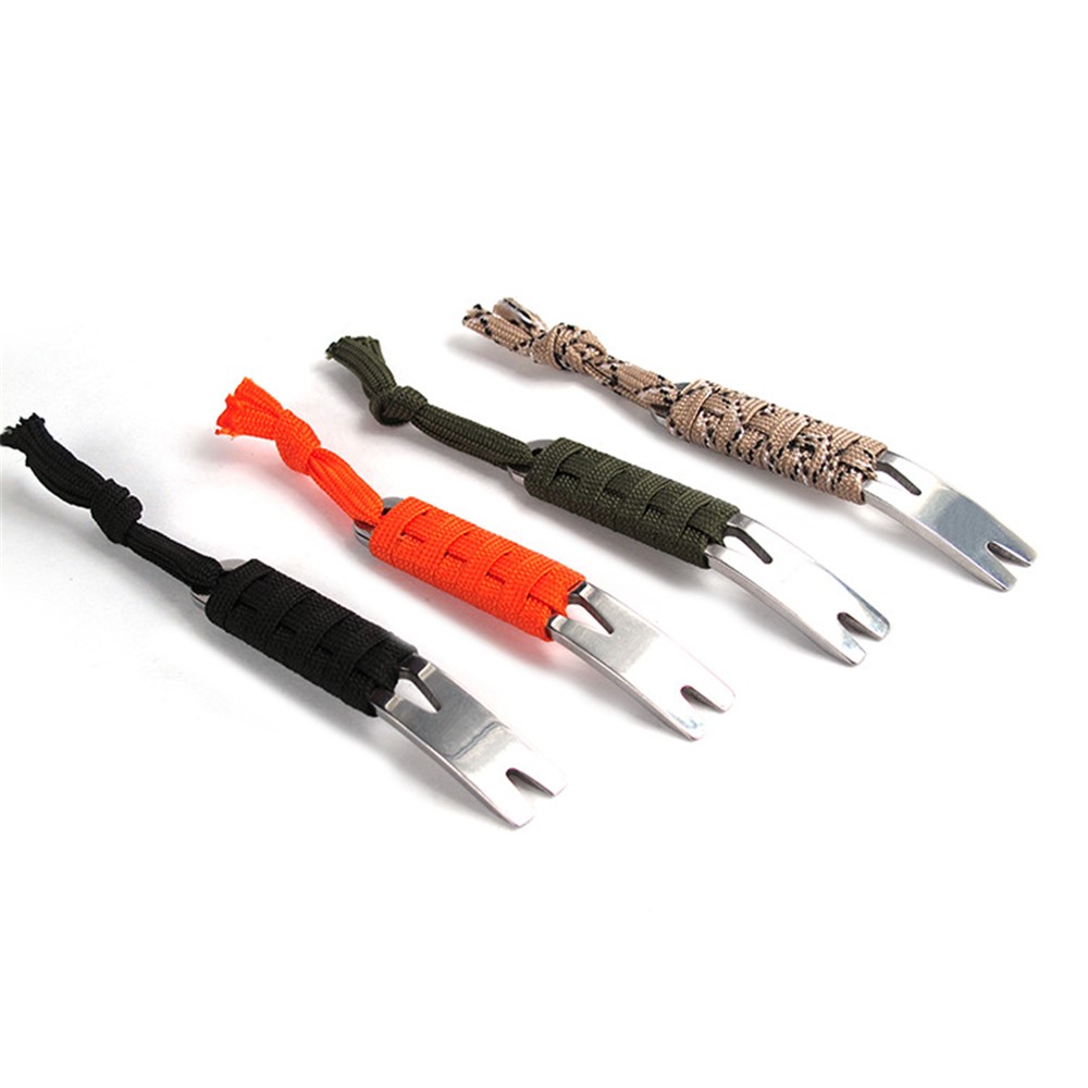 AOTU Portable Stainless Steel Crowbar Pry Bar Keychain Survival Kit (1 Piece)-3