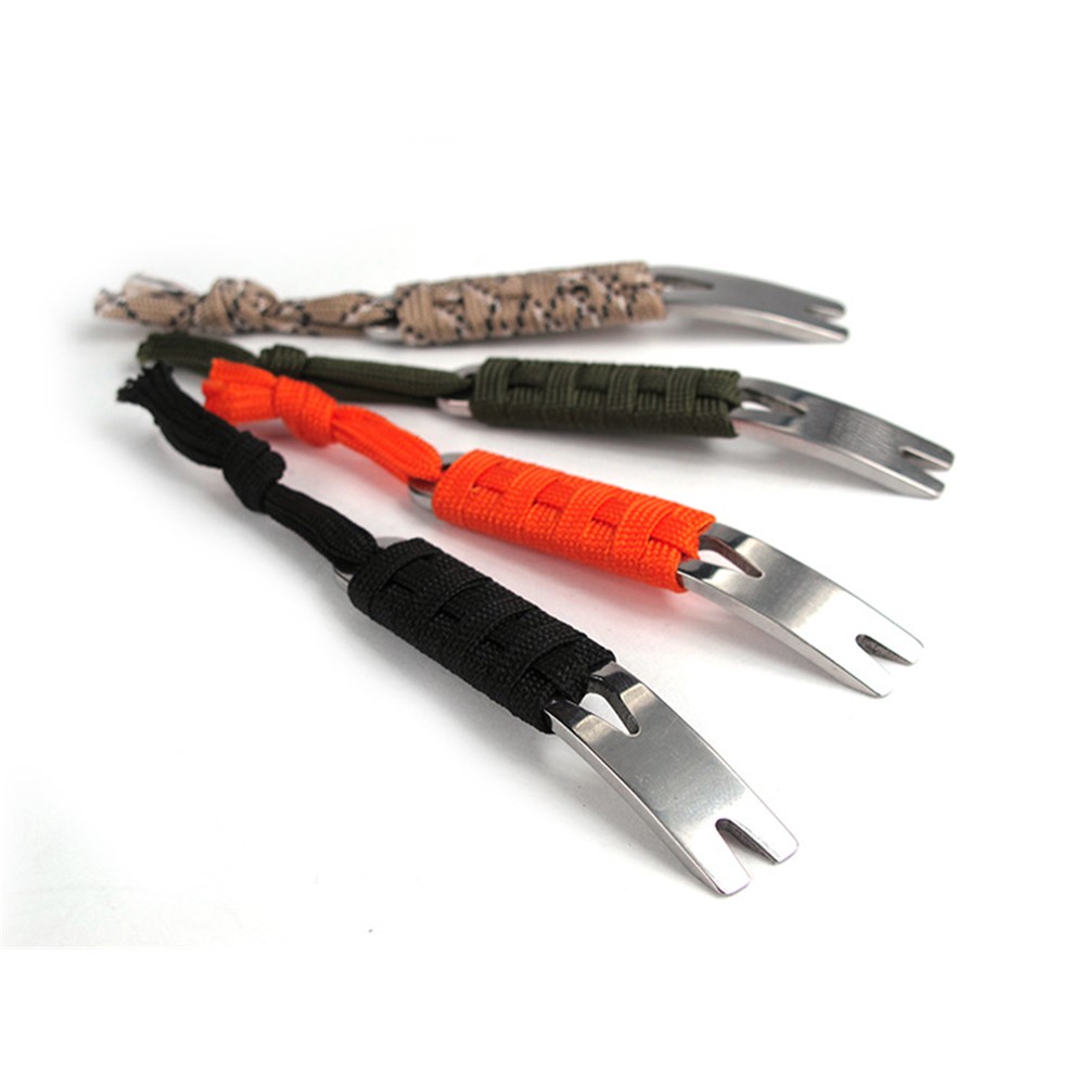 AOTU Portable Stainless Steel Crowbar Pry Bar Keychain Survival Kit (1 Piece)-4