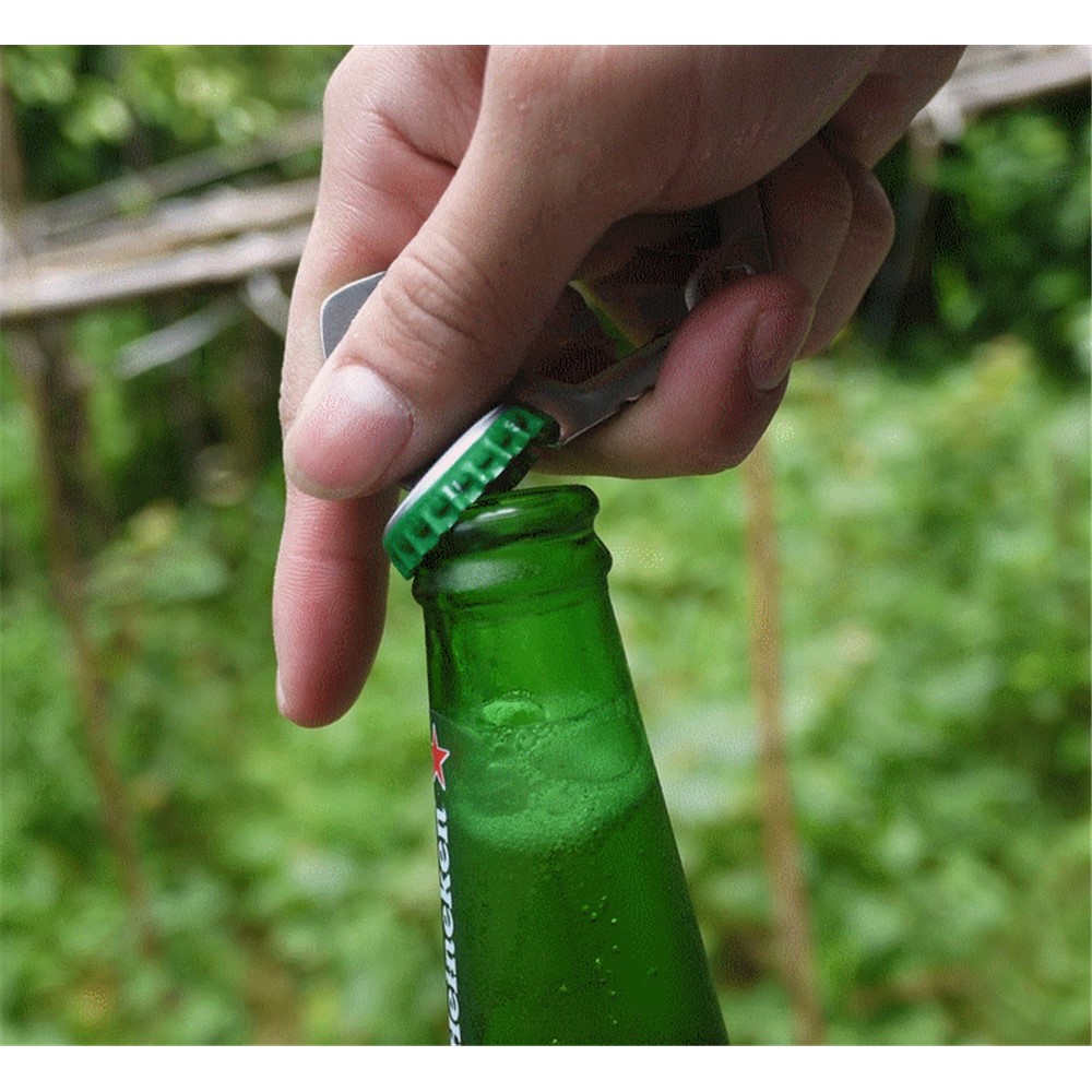 AOTU D Shaped Stainless Steel Multi-functional Opener for Outdoor Activities-9