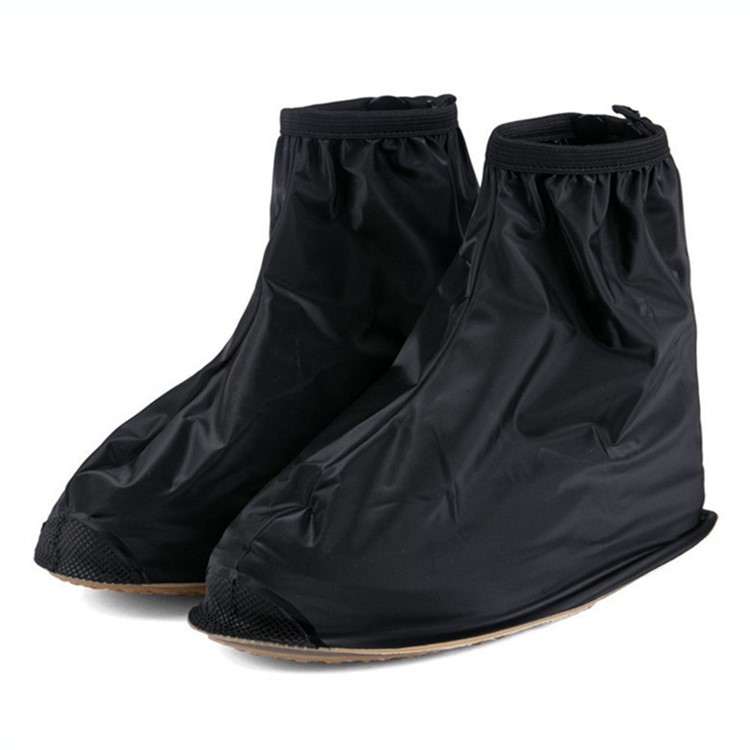 Fashion Waterproof Guard Slip-resistant Women Men Shoe Covers - Black / Size: M-1