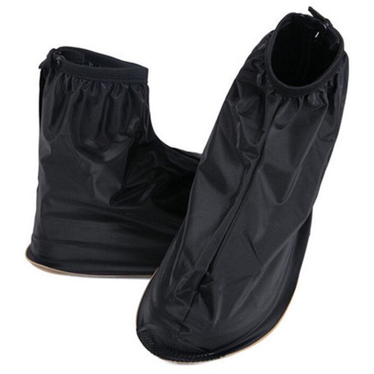 Fashion Waterproof Guard Slip-resistant Women Men Shoe Covers - Black / Size: M-2