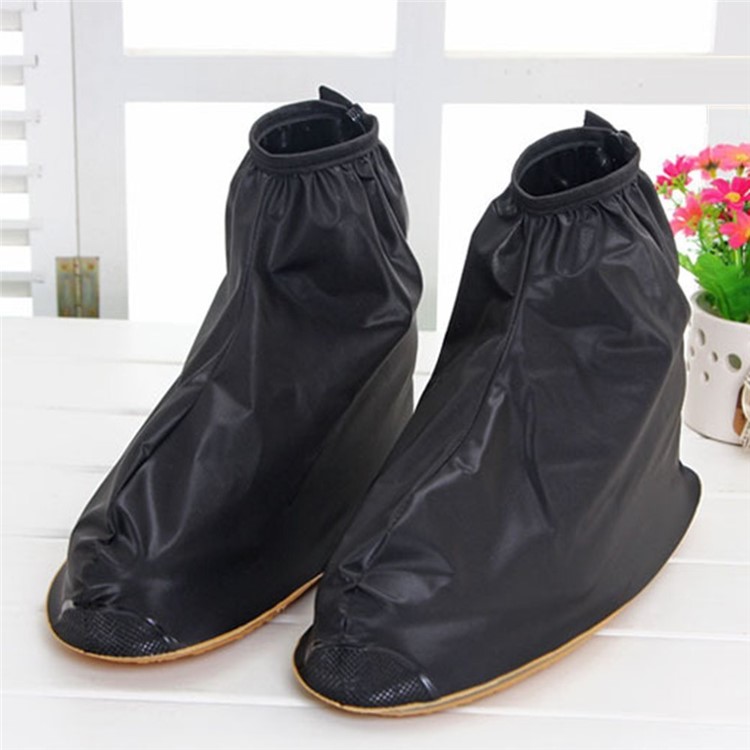 Fashion Waterproof Guard Slip-resistant Women Men Shoe Covers - Black / Size: M-6
