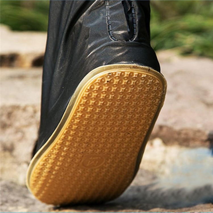 Fashion Waterproof Guard Slip-resistant Women Men Shoe Covers - Black / Size: M-7