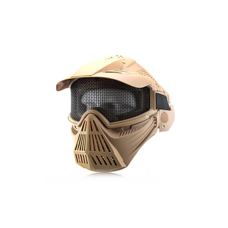 CTSMART MA-07 Outdoor CS Full Face Shockproof Tactical Protective Glasses - Gold Color-1