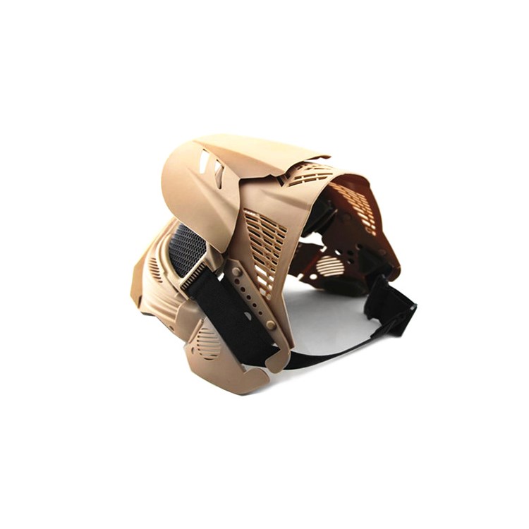 CTSMART MA-07 Outdoor CS Full Face Shockproof Tactical Protective Glasses - Gold Color-2