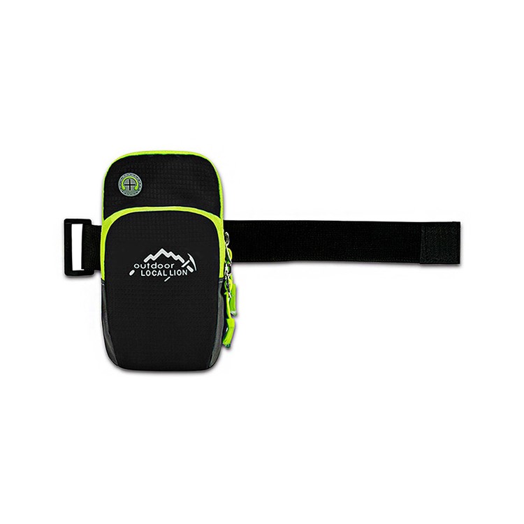 LOCAL LION Polyester Outdoor Armband Pouch for iPhone X/Samsung S8 Etc. Size: 17x10x2cm - Black-5