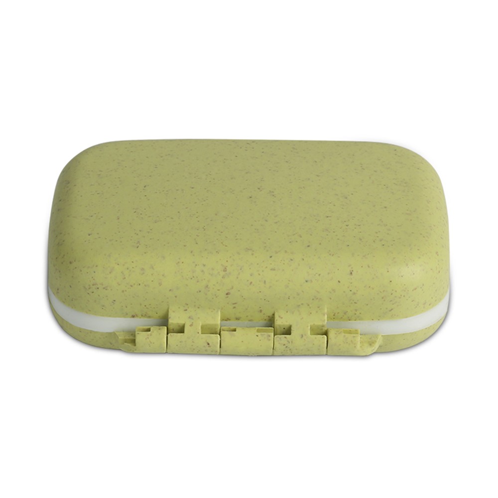 BUBM Mini Portable Pill Box Medicine Storage Container Case - Yellow-4