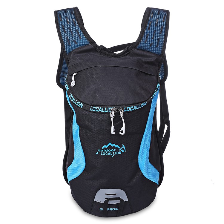 LOCAL LION 526 15L Water Resistant Polyester Sports Backpack for Climbing Cycling Traveling - Black / Blue-1