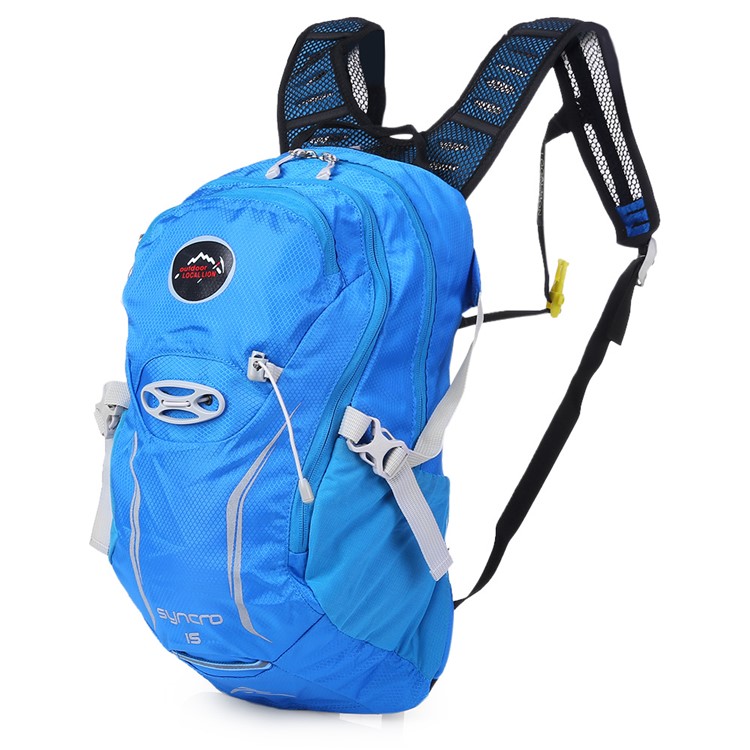 LOCAL LION 15L Lightweight Nylon Shoulder Bag for Riding Hiking Climbing - Blue-1