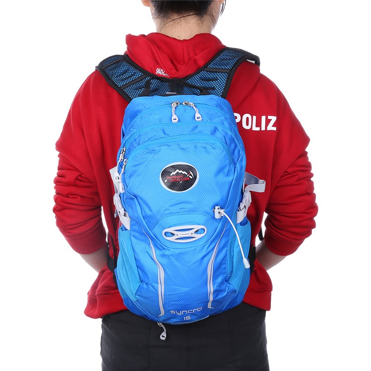 LOCAL LION 15L Lightweight Nylon Shoulder Bag for Riding Hiking Climbing - Blue-5