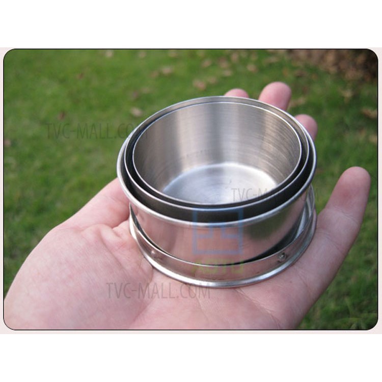 AOTU AT6641 Stainless Steel Folding Bottle for Camping, Hiking, Fishing, etc.-11