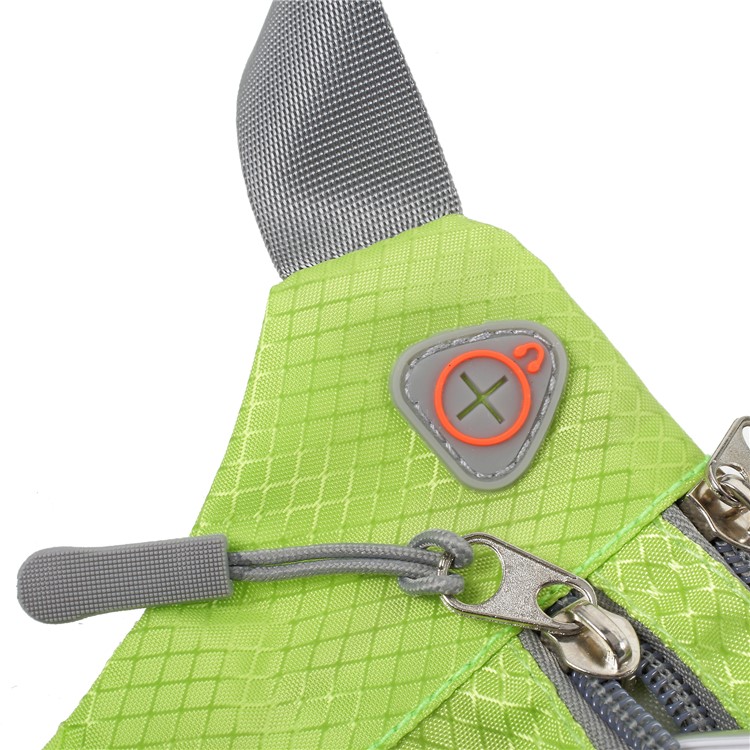 Slim Fit Zipper Closure Mobile Phone Pouch Adjustable Outdoor Running Waist Bag for Unisex - Green-7