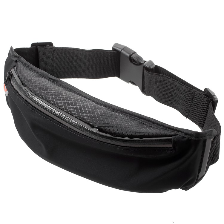 Outdoor Sports Breathable Zipped Waist Bag with Earphone Hole for iPhone 8 Plus/8 etc. - Black-3