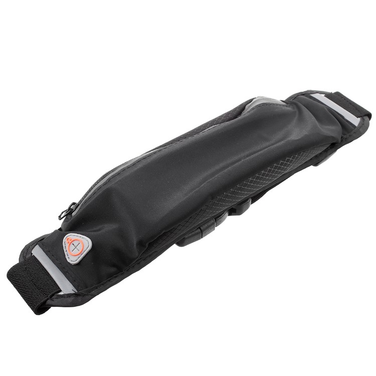 Outdoor Sports Breathable Zipped Waist Bag with Earphone Hole for iPhone 8 Plus/8 etc. - Black-5
