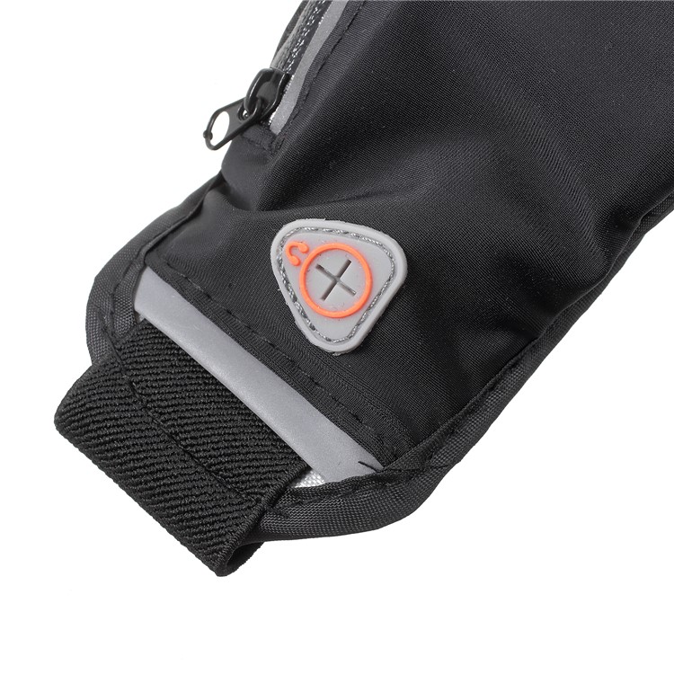 Outdoor Sports Breathable Zipped Waist Bag with Earphone Hole for iPhone 8 Plus/8 etc. - Black-6