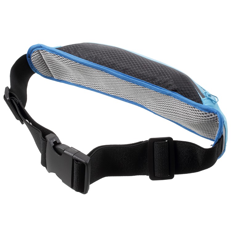 Breathable Outdoor Sports Zipped Waist Bag with Earphone Hole for iPhone 8 Plus/8 etc. - Blue-3