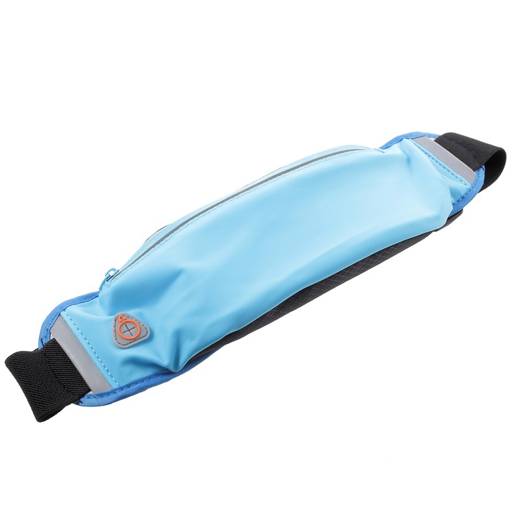 Breathable Outdoor Sports Zipped Waist Bag with Earphone Hole for iPhone 8 Plus/8 etc. - Blue-4