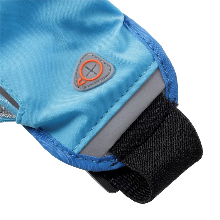 Breathable Outdoor Sports Zipped Waist Bag with Earphone Hole for iPhone 8 Plus/8 etc. - Blue-6